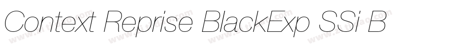 Context Reprise BlackExp SSi Bold字体转换